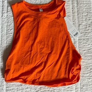 Orange Sleeveless Women's Top